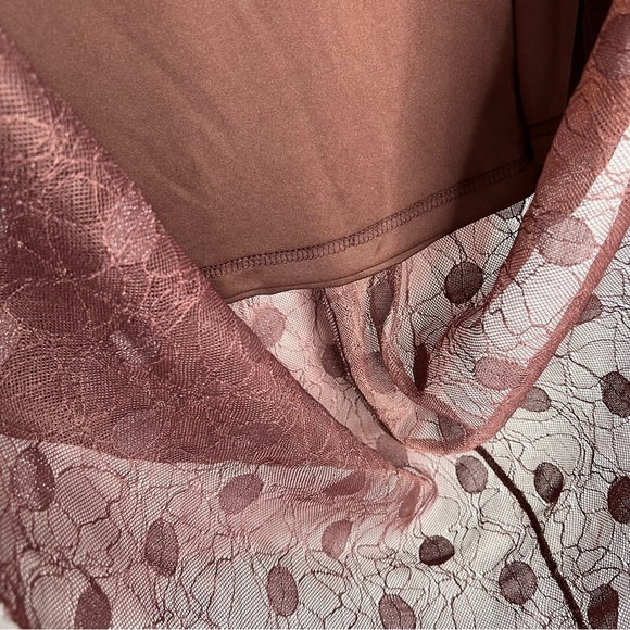 Listicle Layered Denim and Lace Skirt - Picture 5 of 6